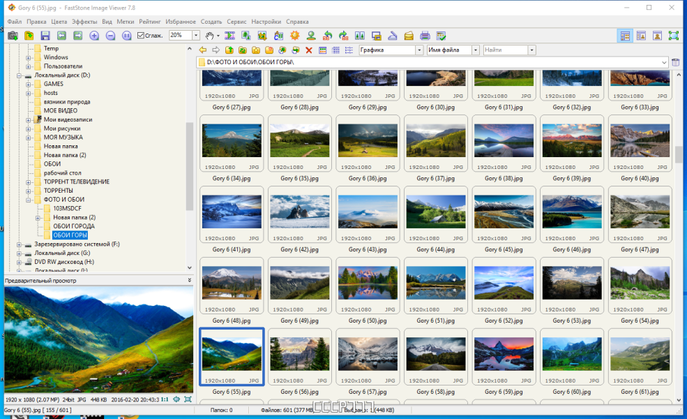 Faststone image viewer программы для просмотра изображений